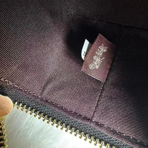 Coach Ava Crossbody Bag With Quilting In Gold/Black Leather CY730 NWT - Picture 11 of 11